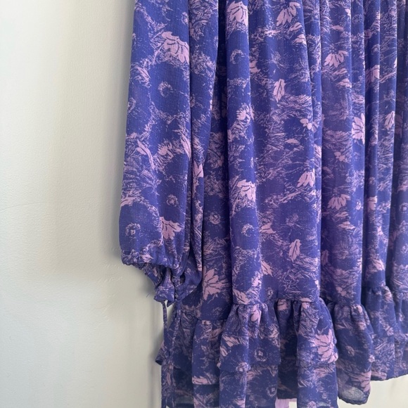 Free People These Dreams Mini Violet Dress Size Large - Picture 13 of 16